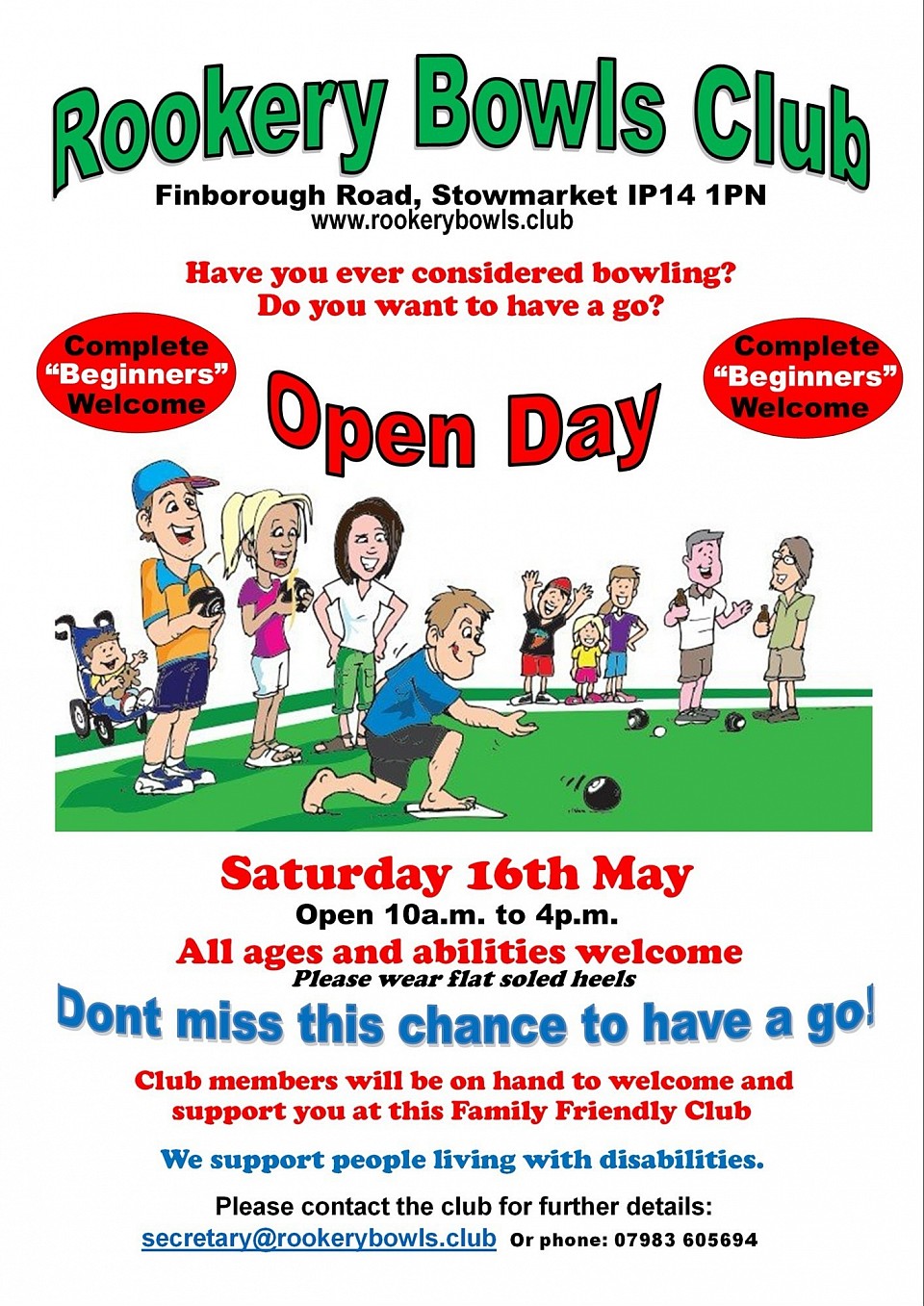 BINGO Sat 12th April 7pm for 7:30pm